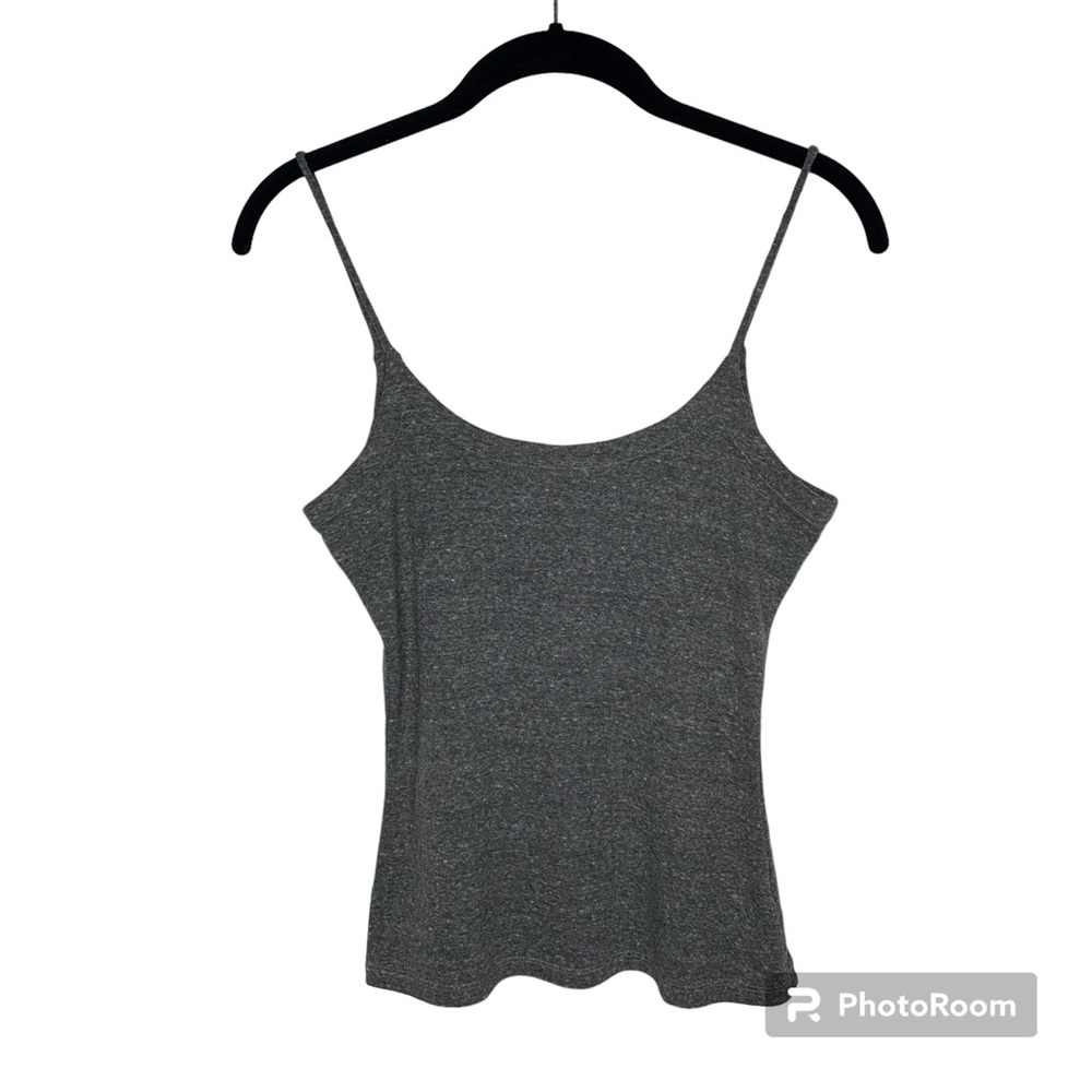 Chaser Womens M Heather Charcoal Gray Camisole